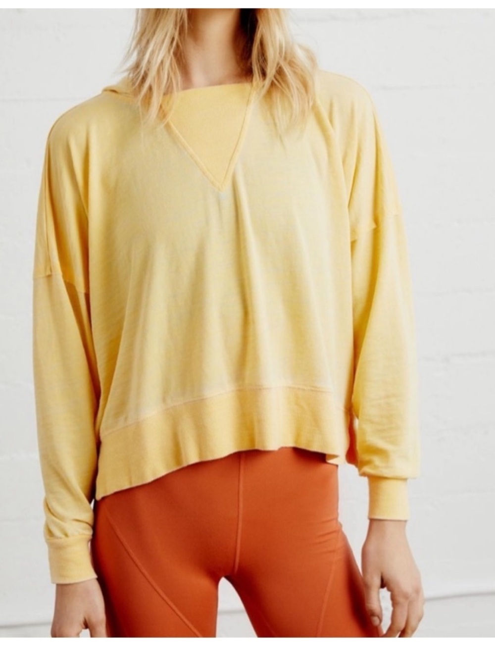 Free People Milly Oversized Burnout hoodie size Medium